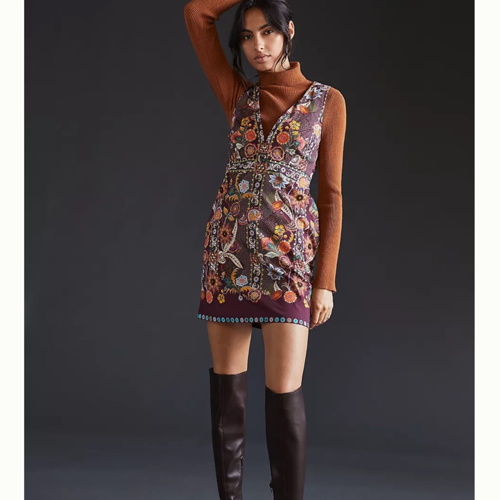 NWT ANTHROPOLOGIE Beaded Mini Dress
Tanvi Kedia 6 small